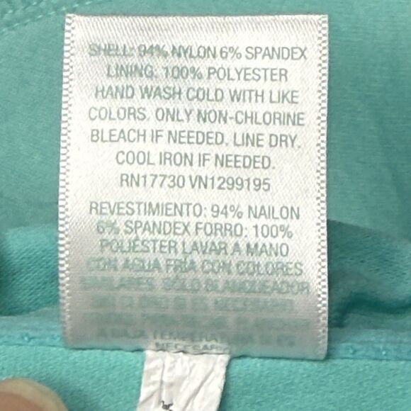 Kona Sol Turquoise Terry Textured Bandeau Binding Bikini Top Size X (14W) NEW! - Picture 10 of 12